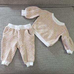 Janie and Jack Pink and White Kids Matching Set